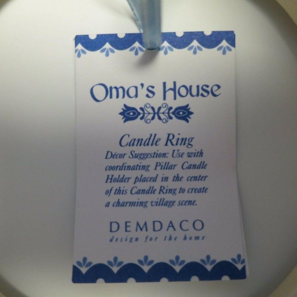 Oma's House Ceramic Crown Candleholder Ring Heinrich Leonhard 2003 Demdaco - Picture 4 of 12